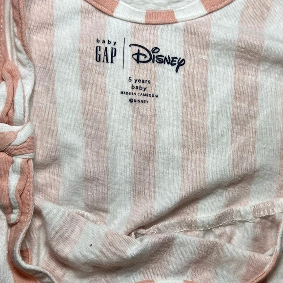 Girls Disney Striped dress with Minnie Mouse print - Picture 4 of 4